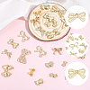 34Pcs 17 Styles Rack Plating Alloy Beads FIND-PA0001-46-6
