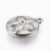 Tarnish Resistant 304 Stainless Steel Pendant Rhinestone Settings STAS-H420-57P-2
