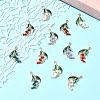 12Pcs 12 Styles Alloy Enamel Pendants ENAM-FS0001-89-8