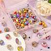 50Pcs 5 Colors Resin European Beads RESI-CJ0002-41-5