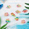 32pcs 8 style Ocean Theme Transparent Resin Pendants RESI-TA0001-46-14