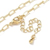 Brass Paperclip Chain Necklaces KK-H503-38G-2