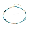 Natural Pearl Beaded Necklace NJEW-JN03765-01-1