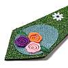 Easter Theme Egg Glitter Felt Necktie LS-AJEW-C030-01A-3