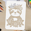 Plastic Drawing Painting Stencils Templates DIY-WH0396-400-3