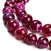 Natural Banded Agate Graduated Beads Strands G-P589-A01-01I-4