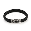 Microfiber Leather Bracelets for Men Women BJEW-H631-03AS-01-4