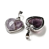 Natural Amethyst Pendants G-I358-A18-2