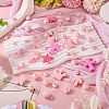 92Pcs Transparent Silicone Focal Beads SIL-TA0002-84-5