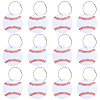 12Pcs PVC Baseball Luggage Tags AJEW-SP0004-23A-1