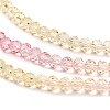 Transparent Painted Glass Beads Strands X1-DGLA-A034-T4mm-A09-4