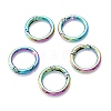 Zinc Alloy Ring Spring Gate Rings PALLOY-M194-01B-MC-1