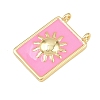 Brass Enamel Pendants KK-L251-01G-D02-2