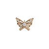 Brass Micro Pave Cubic Zirconia Cuff Open Rings for Women WG07C7C-01-5