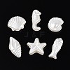 Ocean Theme ABS Plastic Imitation Pearl Beads OACR-T030-16M-2
