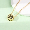 Brass Pave Cubic Zirconia Birth Stone Constellation Pendant Cable Chain Necklaces NJEW-D334-01G-01-3