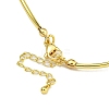 Rack Plating Brass & ABS Plastic Pearl Beads Bowknot Pendant Necklaces NJEW-C059-05G-3