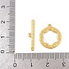 Flat Round Brass Toggle Clasps KK-G548-36-5