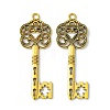 Tibetan Style Alloy Big Skeleton Key Pendants GLF9750Y-NF-3