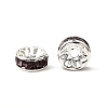 Brass Grade A Rhinestone Spacer Beads RSB038NF-16-3