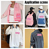 Towel Embroidery Style Cloth Paillette Iron on/Sew on Patches PATC-WH0006-59-5