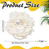 1Pc Polyester Flower Brooch JEWB-ME0001-11A-2