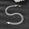 201 Stainless Steel Link Chain Bracelets for Women Men STAS-T077-20P-01-2