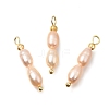 Natural Freshwater Pearl Beaded Pendants PA-CBAF2FA-02G-01-1