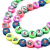 Handmade Polymer Clay Beads Strands CLAY-T020-34-2