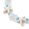Synthetic Turquoise & Opalite & Glass Seed Bead Bracelets for Women BJEW-JB13228-2