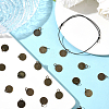 120Pcs Brass Stamping Blank Tag Charms KK-SC0007-27-5