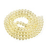 Baking Paint Transparent Glass Beads Strands DGLA-N006-8mm-03-2