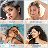 12Pcs 6 Colors Cubic Zirconia Diamond Stud Earrings EJEW-TA0001-09-9