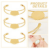  DIY Blank Dome Bangle Making Kit DIY-NB0008-10-5