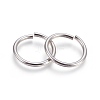 Tarnish Resistant 304 Stainless Steel Saw Cut Open Jump Rings STAS-P212-25P-08-1