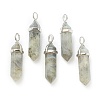 Natural Labradorite Pointed Pendants G-M378-01P-A29-1