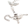 Star & Heart & Music Note Alloy Charm Bracelet BJEW-JB09308-5