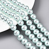 Glass Pearl Beads Strands HY-G002-01F-12-4