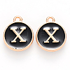 Golden Plated Alloy Charms LS-ENAM-S118-02X-1