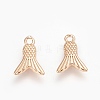 Brass Charms KK-F784-31G-NF-2