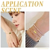 20Pcs 4 Colors Brass Pave Cubic Zirconia Flat Round Connector Charms KK-YW0004-68-6