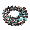 Assembled Natural Bronzite and Synthetic Turquoise Beads Strands G-S366-062-2