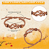   10Pcs 5 Colors Braided Nylon Cord Macrame Pouch Bracelet Making BJEW-PH0004-15-2