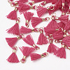 Polycotton(Polyester Cotton) Tassel Pendant Decorations X-FIND-S275-22G-2