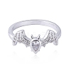 Halloween Brass Finger Ring PW-WG9387E-04-1