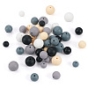 150Pcs 15 Styles Silicone Beads SIL-TA0001-30-3