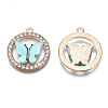 Alloy Rhinestone Pendants X1-PALLOY-S183-001D-RS-3