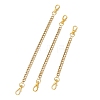 3Pcs 3 Styles 304 Stainless Steel Cuban Link Chain Bag Extender Chains FIND-JF00157-1