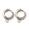 201 Stainless Steel Huggie Hoop Earrings Findings STAS-A167-01J-P-1