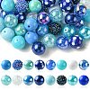 50Pcs Chunky Bubblegum Round Acrylic Beads SACR-CJ0001-64-1